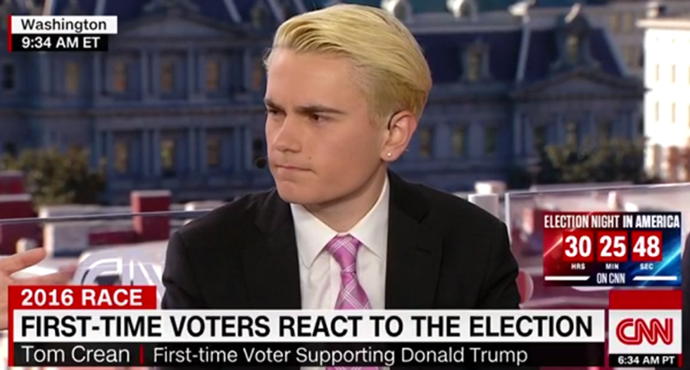 The internet is cracking up over this Trump supporter who looks like Harry Potter bully Draco Malfoy