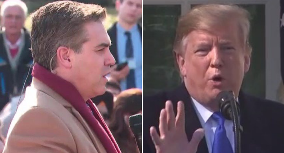 Trump melts down as CNN’s Jim Acosta grills him for 'concocting' a national emergency