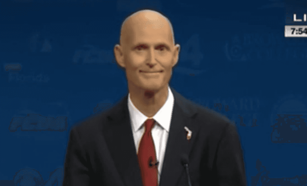 WATCH: Gov. Rick Scott rambles incoherently when asked about debate delay