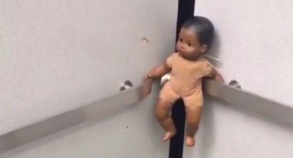 Black students on edge after black doll hung in effigy at New York college