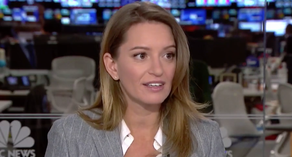 'I'm rubber you're glue defense': Katy Tur mocks Trump for accusing Democrats of colluding with Russia