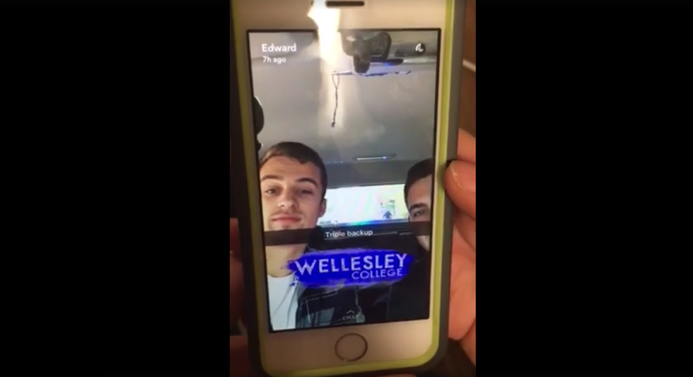 Trump fans film themselves driving through women's college and harassing black students