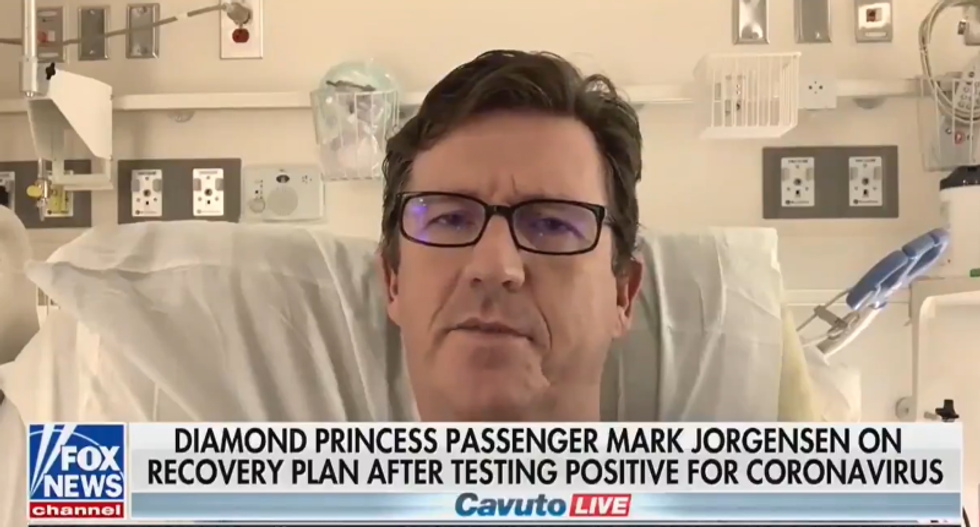 Quarantine patient assures Fox News coronavirus isn't 'scary' because he has no symptoms