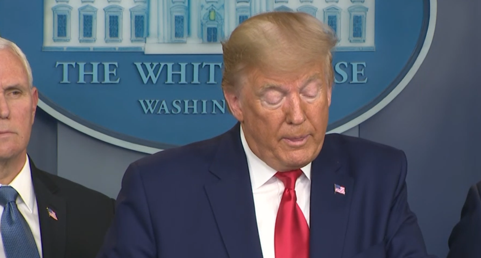 ‘Maybe Pence can pray them into existence’: Trump slammed with mockery after breaking promise on coronavirus test rollout