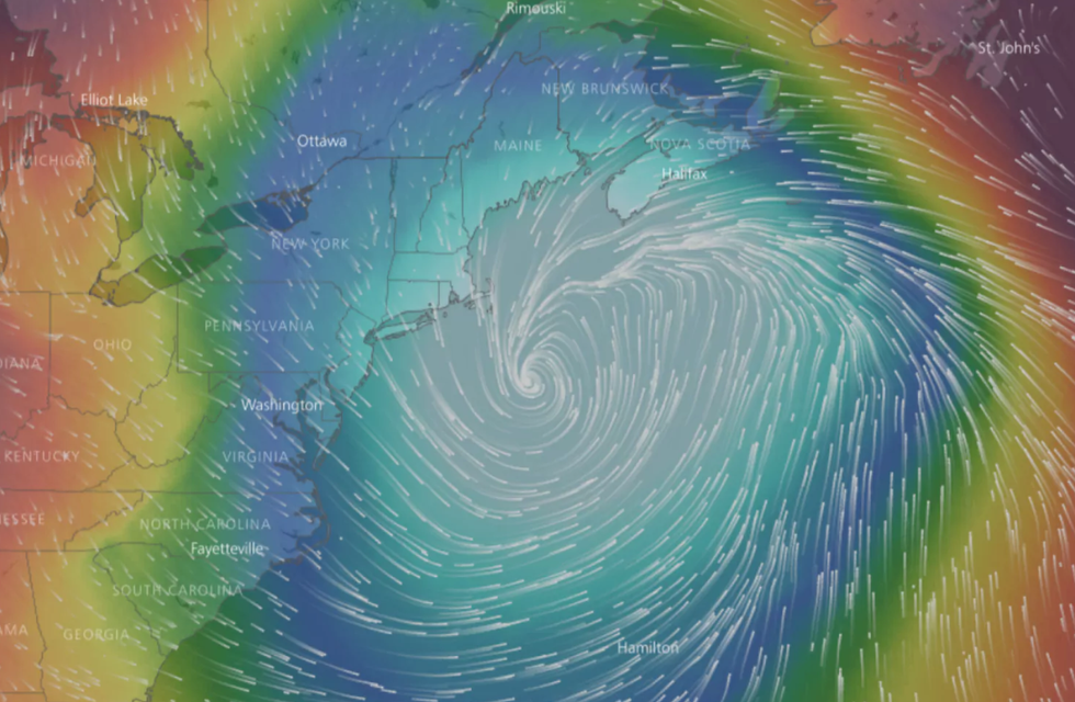 Here are 7 terrifying maps and facts that will freak you out about the 'bomb cyclone' weather hitting the east coast