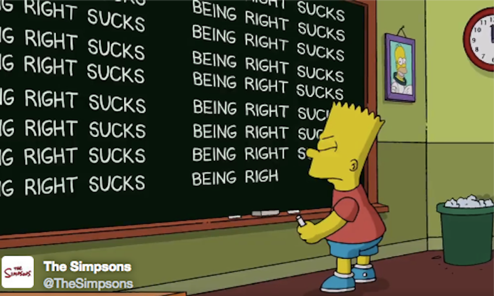 'Being right sucks': 'The Simpsons' gives a nod to its 2000 prediction of a Trump presidency