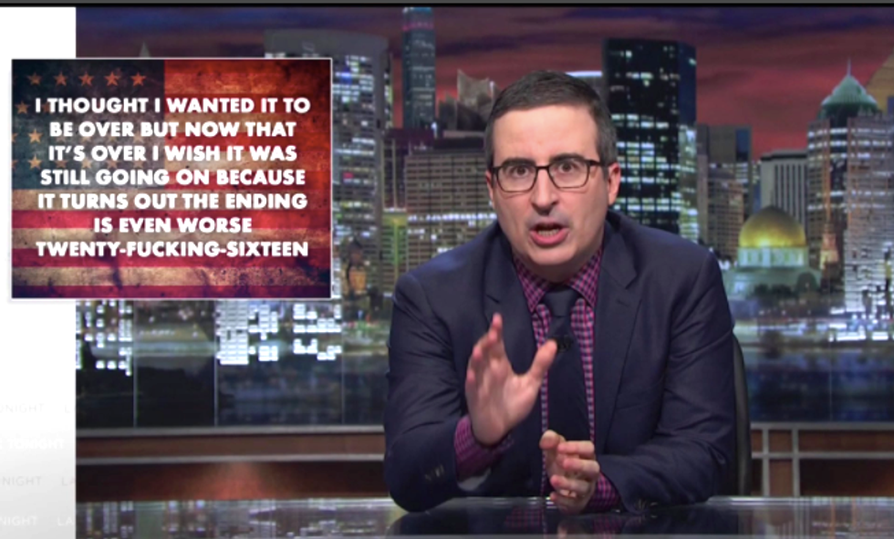 'How the f*ck did we get here?': John Oliver blasts the media for enabling Trump
