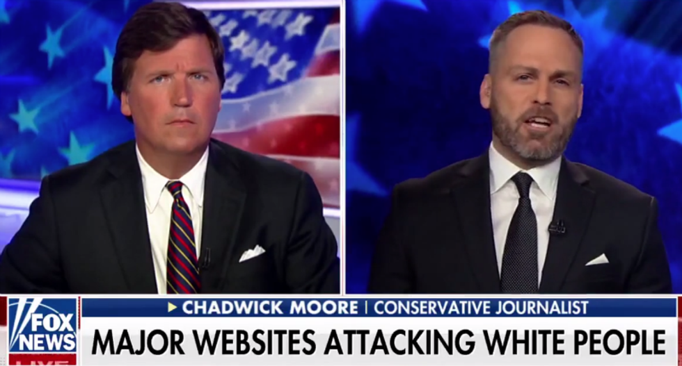 Internet gangs up on Tucker Carlson after guest suggests black woman should ‘walk a mile’ in a white woman’s shoes