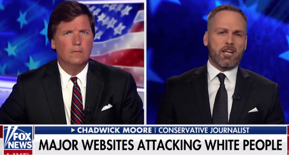 Internet gangs up on Tucker Carlson after guest suggests black woman should ‘walk a mile’ in a white woman’s shoes