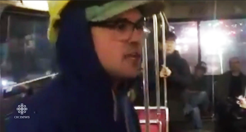 Racist attack by Trump supporter caught on camera: 'You're a little b*tch, eh?'