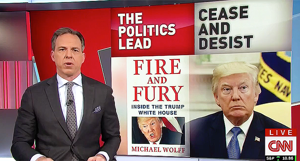 Jake Tapper delivers perfect rebuttal to Trump's book threat: He wants to block it because it 'hurts his feelings'