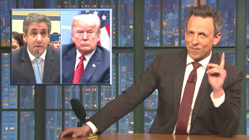 'Trump finally went to Vietnam and is getting killed back home': Seth Meyers