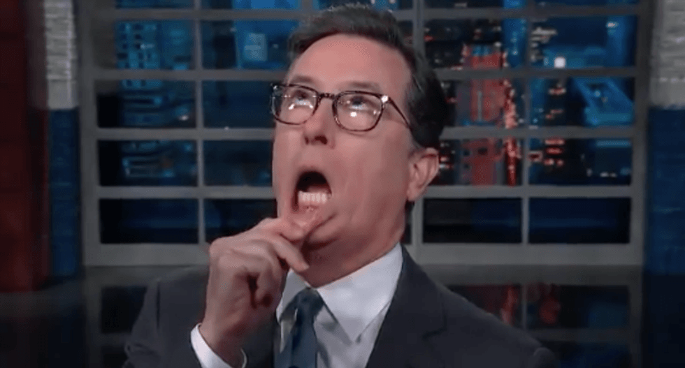 Colbert: 'So the wall is a metaphor for Trump's manhood? No wonder he's having a problem erecting it'