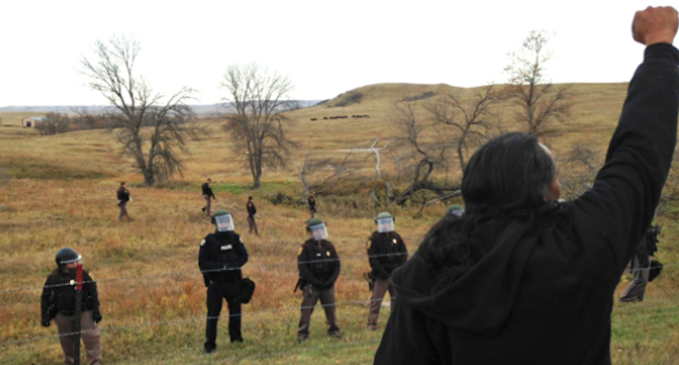 Five arrested for trespassing at Dakota pipeline protest site