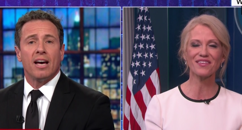 'Nobody talks about Hillary Clinton!': Kellyanne Conway melts down during off-the-rails interview with CNN’s Chris Cuomo