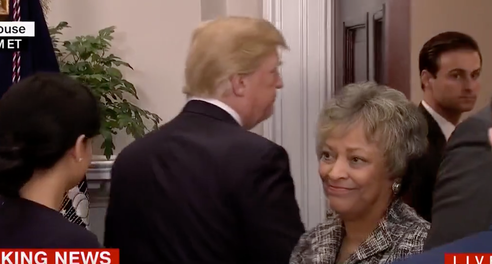 'Mr. President, are you a racist?': Trump flees MLK event as April Ryan hurls questions at him