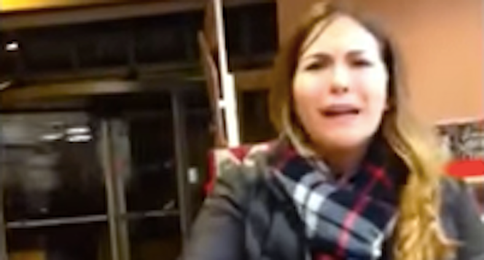 'I voted for Trump -- so there': White shopper melts down after black workers ask her to pay for bag