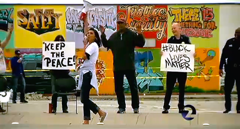'We get it': Cops join protest against police brutality in California city