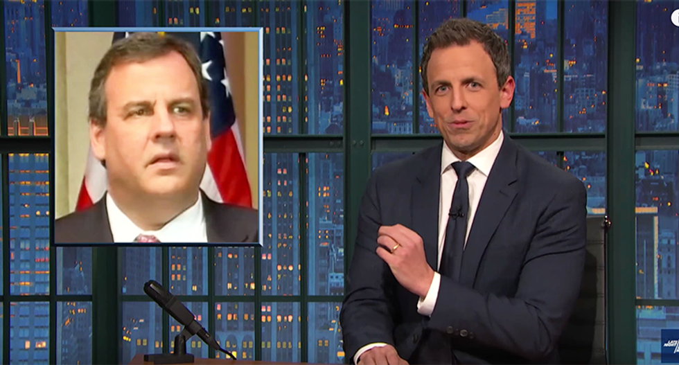 Seth Meyers crushes Chris Christie for standing meekly behind Trump: It's 'the worst way to die'