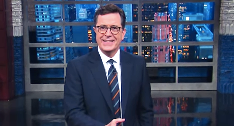 Stephen Colbert nails Romney for bowing to Trump: 'I bet those frog's legs taste like Trump's balls'