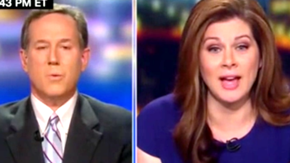 CNN’s Burnett schools Rick Santorum for having claimed Clinton should resign for lying -- but Trump shouldn’t