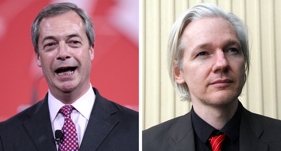 Nigel Farage handed WikiLeaks' Julian Assange  'a thumb drive' of data during secret meeting: Fusion GPS founder