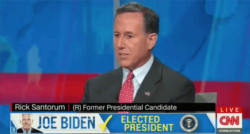 Rick Santorum ripped for saying Trump needs ‘conditions’ to concede: ‘Sounds like a hostage negotiation’