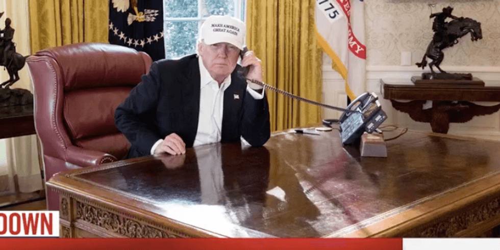 WATCH: Ali Velshi mocks unintentionally hilarious White House photo of Trump 'working'