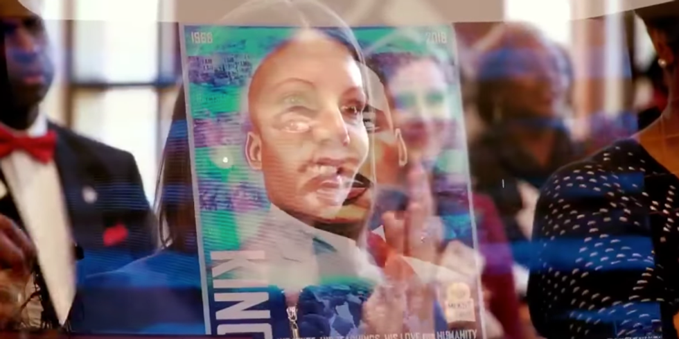White gubernatorial candidate slammed for juxtaposing her face over MLK's in 'tone deaf' campaign ad