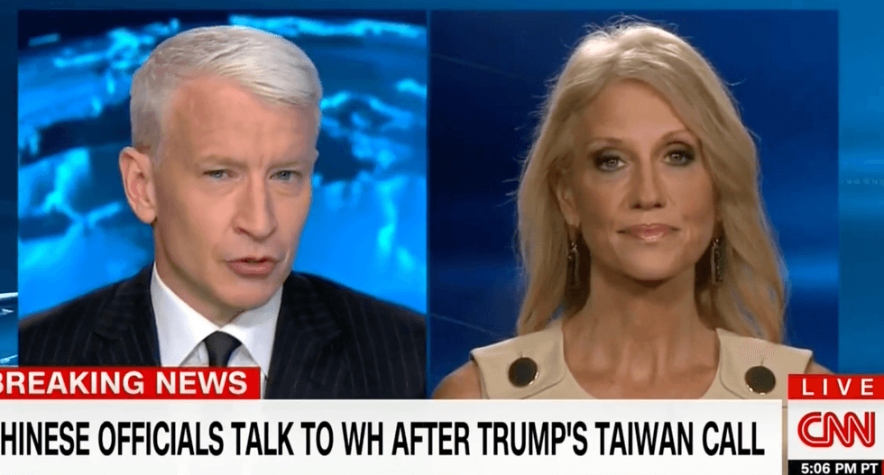 Cooper hammers Kellyanne Conway on Trump's Taiwan flub: Obama 'never spoke to the president of Taiwan'