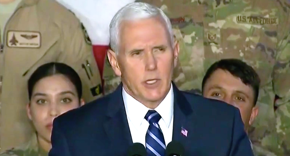 MSNBC panel blisters Mike Pence for ‘using troops as props’ to attack Democrats on shutdown