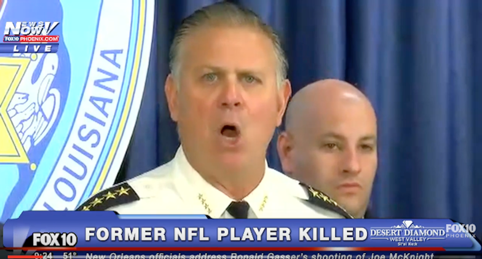 Sheriff's televised McKnight press conference cut short after rant about 'punk-ass Uncle Tom c**n’ slurs