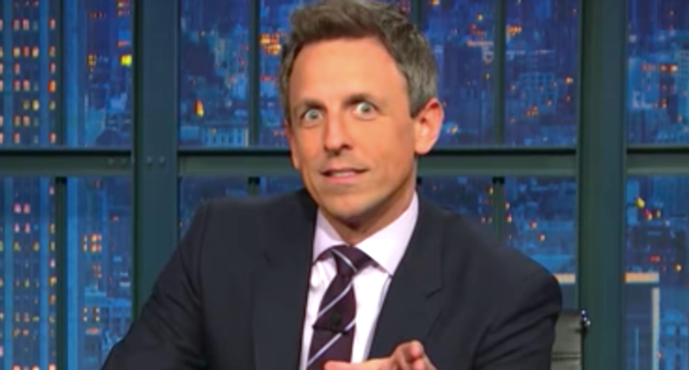 Seth Meyers rips evangelicals for giving Trump a 'mulligan': 'He acts like a president in a porno'
