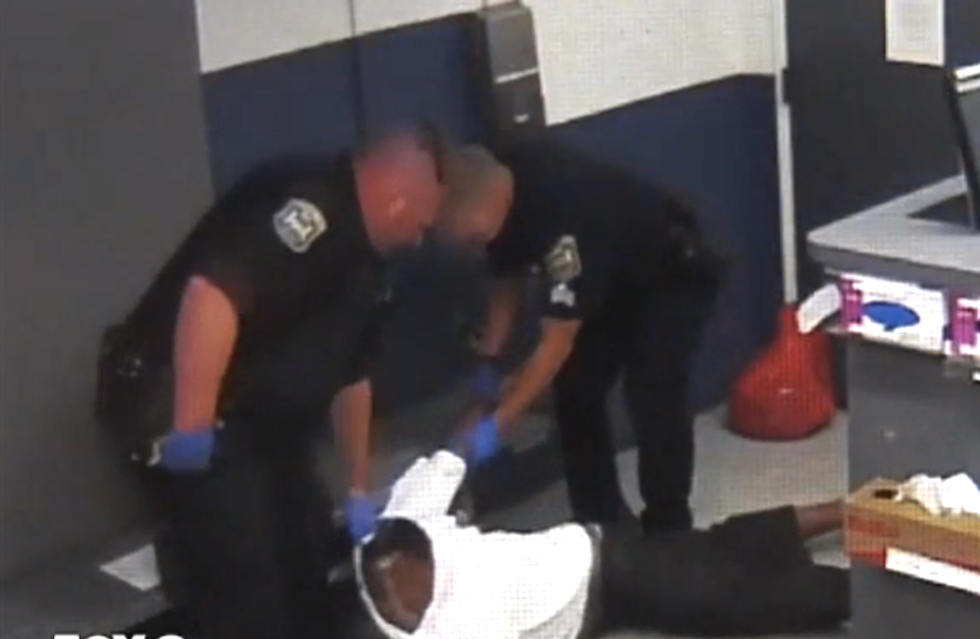 VIDEO: Michigan cops strap black man to a chair and beat him until he is blind in one eye