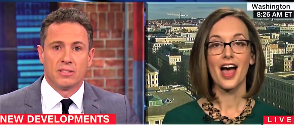 WATCH: DOJ spokeswoman refuses to answer any of Chris Cuomo's questions for four straight minutes