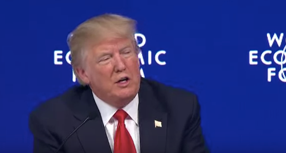WATCH: Trump gets booed at Davos after attacking 'fake' press on stage