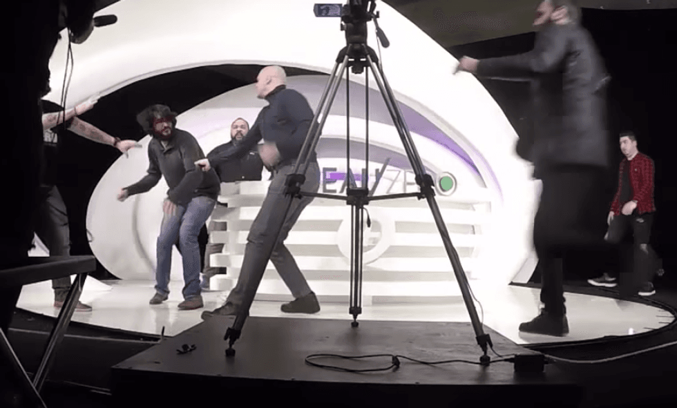 WATCH: White nationalist gets punched out on French show for whining he’s up to his ‘a**hole in Arabs'