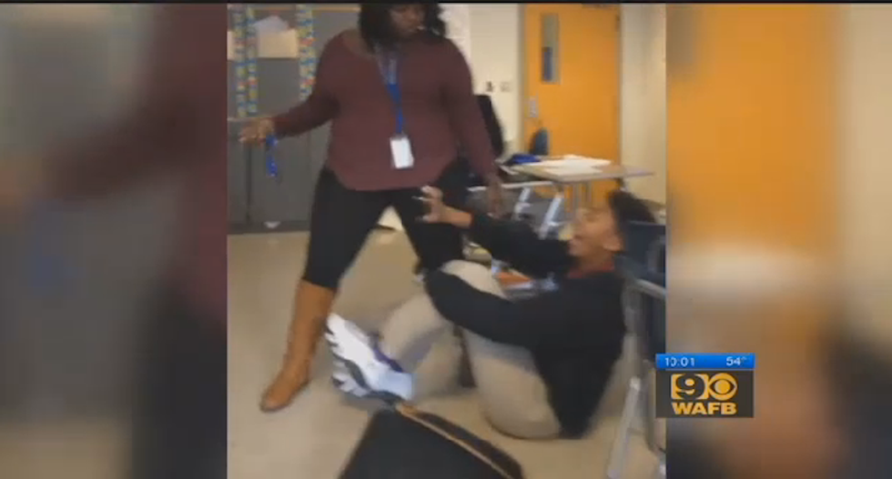Teacher fired after video shows her beating a screaming 12-year-old student with an electric cord