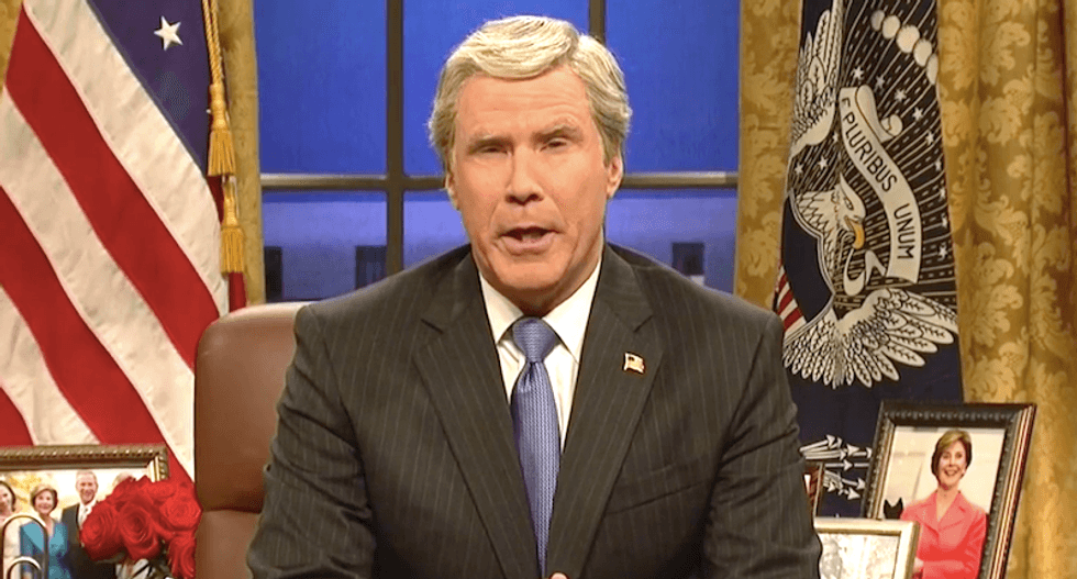 'I was really bad' too: Will Ferrell reprises George W Bush role to slam Trump during hilarious SNL opener
