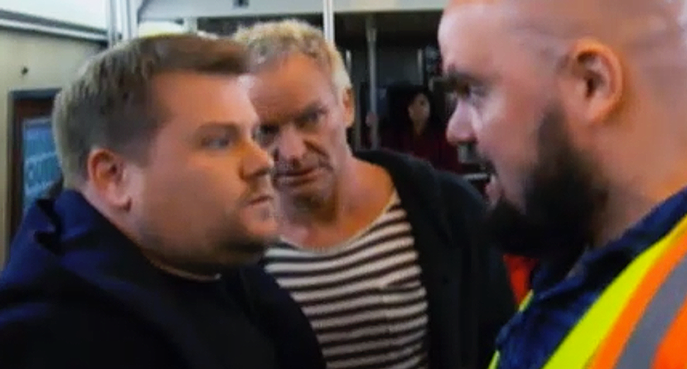 James Corden completely fails trying to do 'Carpool Karaoke' in New York City for #Grammys