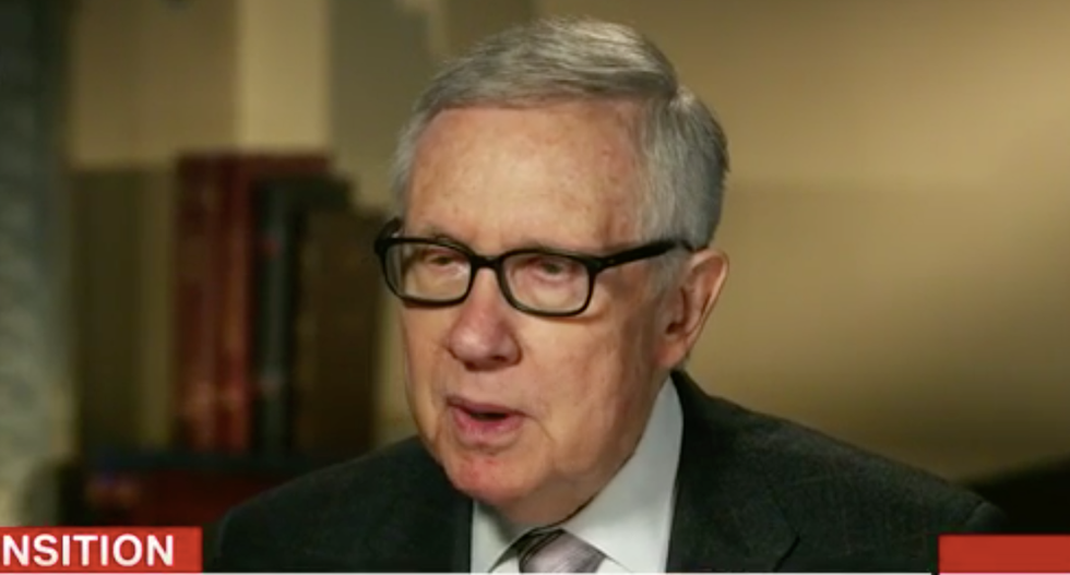 Harry Reid warns of Trump's mental state on CNN: 'There's something wrong with that man -- he's getting worse'