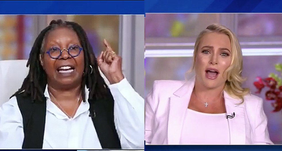 The View's Whoopi schools Meghan McCain after she blames Pelosi and the media instead of Trump for lying about COVID