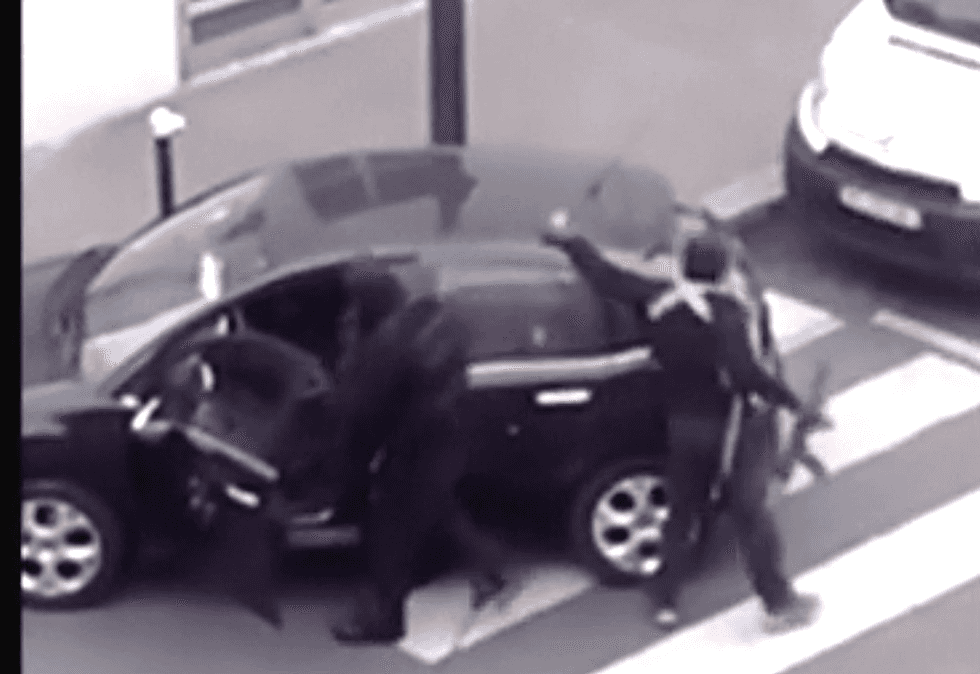 WATCH: New video surfaces of Charlie Hebdo attackers making getaway