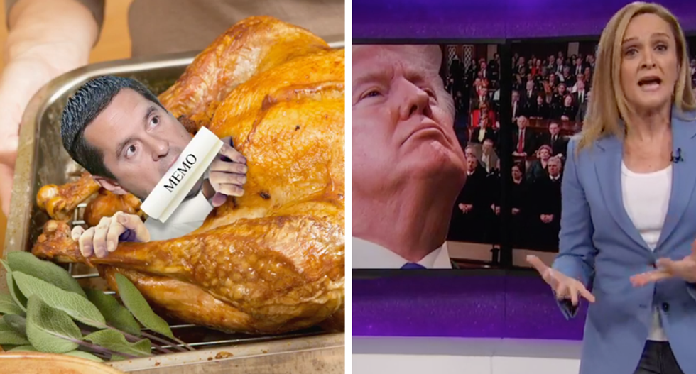 'A turducken of treason': Samantha Bee rips Nunes memo as 'fun little fan fiction he wrote in his spare time'