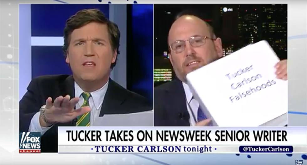'You're not fooling anybody': Eichenwald challenges Tucker Carlson with a binder full of his falsehoods