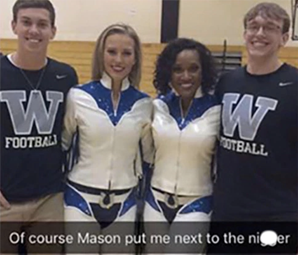 Football player embarrasses Indiana school by griping about photo with 'ni**er' Colts cheerleader