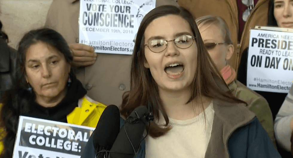 This 19-year-old elector says the Constitution compels her to stop Trump from becoming president