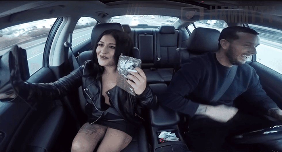 'Holy sh*t, dude!': Uber driver pranks riders by making them think they're involved in a drug deal