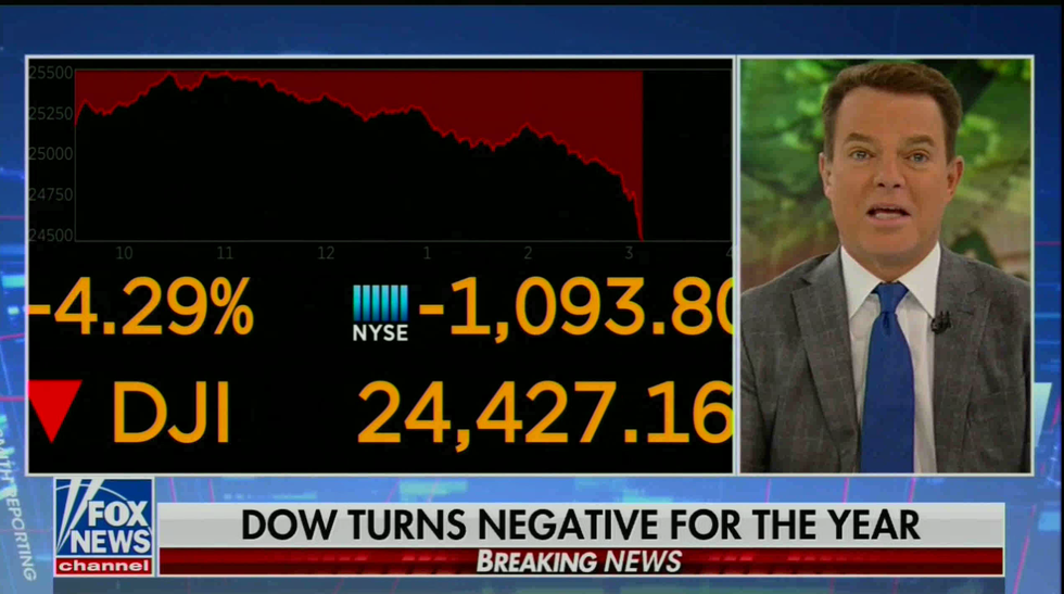 Fox News pulls plug on Trump tax cut speech to break news of massive stock market sell-off