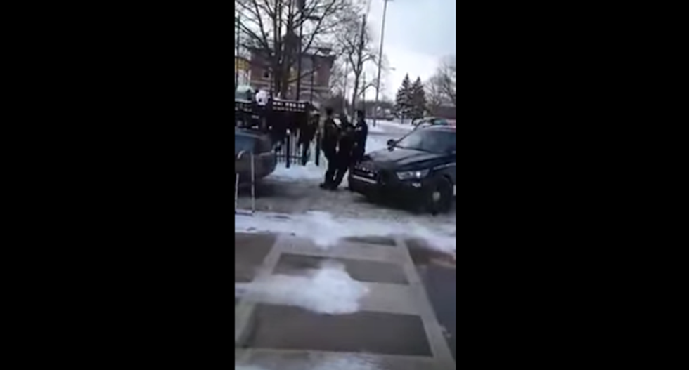 'I can’t get up without my walker': Black disabled man pleads with officers forcefully arresting him
